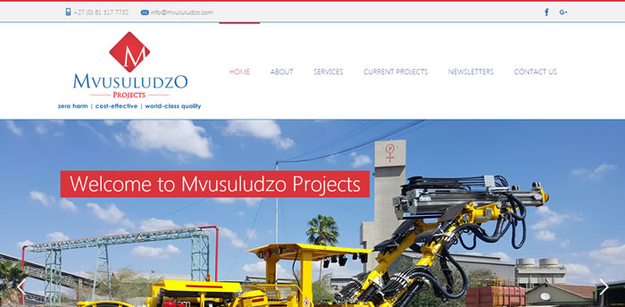 Mvsuludzo Projects, mining equipment supplier website, mining equipment web designer, mining website developers, mining equipment supplier website designer